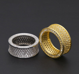 3Ct Round Diamond Elegant Wide Eternity Wedding Ring Band 14K Yellow Gold Finish