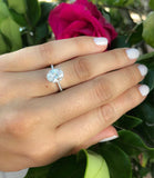 1ct Oval Cut Diamond Solitaire Classic Engagement Ring 14k White Gold Finish