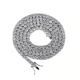 30 Ct Round Cut VVS1/D Diamond Tennis Necklace Solid 14K White Gold Over