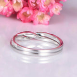 1ct Round Cut Diamond Engagement Ring Twist Unique Design 14k White Gold Finish