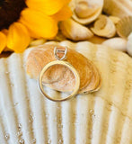 1.5ct Engagement Ring Oval Cut Peach Morganite Solitaire 14k White Gold Finish