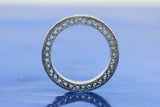 2.4ct Cushion Blue Sapphire Filigree Milgrain Bridal Set Ring 14k WhiteGold Over
