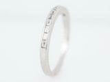 0.33ct Baguette Cut Diamond Channel Set Half Eternity Band 14k White Gold Finish