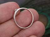 0.2ct Round Cut VVS1D Diamond Engagement Ring Solitaire 14k White Gold Finish