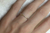 0.4ct Round Cut VVS1 Diamond Wedding Ring Band Minimalist 14k Yellow Gold Finish