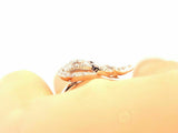 1.5ct Round Cut VVS1 Diamond Angel Wings Fairy Princess Ring 14k White Gold Over