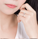 0.5ct Round Cut VVS1D Diamond Engagement Ring 14k White Gold Finish Solitaire