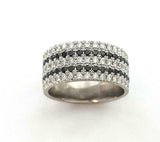 4ct Round Cut VVS1 Diamond Wedding Band Wide Half Eternity 14k White Gold Finish