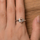 2ct Engagement Ring Marquise Cut Peach Morganite Butterfly 14k White Gold Finish