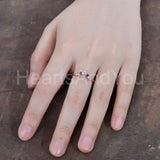 0.15ct Round Cut Moissanite Minimalist Women Wedding Band 14k Rose Gold Plated