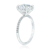 1.7ct Round Cut Diamond Engagement Ring 14k White Gold Finish Accents Solitaire