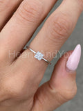 0.5ct Princess Simulated Diamond Solitaire Engagement Ring 14k YellowGold Plated