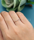 0.5ct Baguette Simulated Diamond Minimalist Wedding Band 14k Yellow Gold Plated