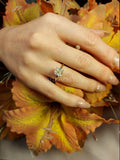 0.4ct Cushion Simulated Diamond Solitaire Engagement Ring 14k Yellow Gold Plated