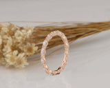 1ct Marquise Cut Diamond Wedding Band Single Prong Eternity 14k Rose Gold Finish