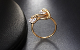 2ct Round Cut Diamond Engagement Ring 14k Yellow Gold Over Twisted Wedding Women