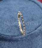 0.4ct Round Simulated Black Diamond Eternity Wedding Band 14k Yellow Gold Plated