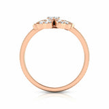 2Ct Round Cut Diamond Nature Inspired Floral Engagement Ring 14K Rose Gold Over