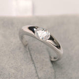 1ct Oval Cut VVS1D Diamond Engagement Ring Solitaire Women 14k White Gold Finish