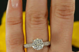 2ct Round Cut Diamond High Set Solitaire Engagement Ring 14k White Gold Finish