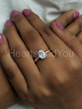 0.5ct Oval Cut Simulated Red Aquamarine Solitaire Ring 14k White Gold Plated