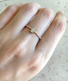 1.4ct Round Cut VVS1 Diamond Engagement Ring Accents Solitaire 14k RoseGold Over