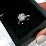 3Ct Round Cut Diamond Classic Proposal Solitaire Ring 14K White Gold Finish