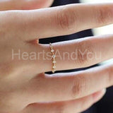 0.5ct Round Cut Moissanite Half Eternity Wedding Band 14k Yellow Gold Plated