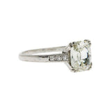 1.7ct Cushion Cut VVS1D Diamond Engagement Ring Bridal Set 14k White Gold Finish