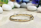 0.5ct Round Cut Peridot Solitaire Trilogy Engagement Ring 14k Yellow Gold Finish