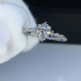 1.5ct Round Cut Diamond Engagement Ring Stylish Solitaire 14k White Gold Finish