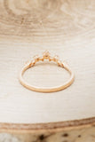 0.2ct Round Cut Moissanite Cluster Women Wedding Band 14k Rose Gold Plated