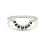 0.12ct Round Cut Diamond Wedding Band 14k Rose Gold Finish Stackable Crown Tiara