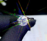 1ct Round Cut Diamond Engagement Ring Split Shank Solitaire 14k WhiteGold Finish