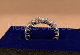 1.6ct Round Cut Moissanite Full Eternity Women Wedding Band 14k WhiteGold Plated