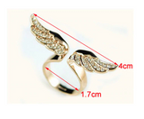 2Ct Round Cut Diamond Angel Wing Cocktail Engagement Ring 14K Yellow Gold Finish