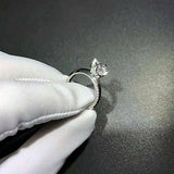 2.5ct Round Cut VVS1 Diamond Unique Design Engagement Ring 14k White Gold Finish