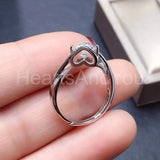 0.5ct Round Cut Moissanite Split Shank Engagement Ring 14k White Gold Plated