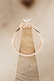 1ct Oval Cut Simulated Morganite Split Shank Engagement Ring 14k RoseGold Plated