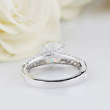 2.5ct Round Cut Diamond Milgrain Solitaire with Accents Ring 14k White Gold Over