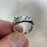 0.5ct Round Cut Moissanite Classic Men's Engagement Ring 14K White Gold Plated