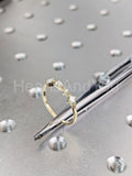 0.3ct Princess Simulated Diamond Cluster Engagement Ring 14k Yellow Gold Plated
