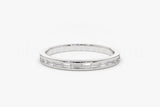 0.5ct Baguette Simulated Diamond Channel Set Wedding Band 14k Yellow Gold Plated