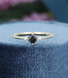 0.3ct Princess Simulated Diamond Trilogy Engagement Ring 14k Yellow Gold Plated