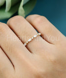 0.5ct Marquise Cut Simulated Diamond Eternity Wedding Band 14k YellowGold Plated