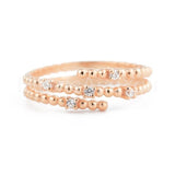 0.3ct Round Cut Moissanite Spiral Wrap Engagement Ring 14K Yellow Gold Plated