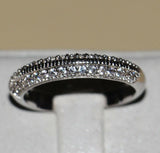 3ct Round Cut Diamond Engagement Ring 14k White Gold Finish Milgrain Bridal Set