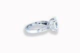 1.2ct Oval Cut Diamond Engagement Ring Milgrain Solitaire 14k White Gold Finish