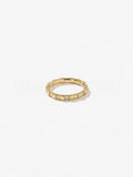 0.2ct Round Cut Moissanite Square Block Full Eternity Band 14k YellowGold Plated