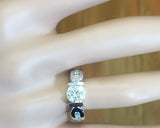 Propose Wedding Engagement Ring 2.5ct Round Cut Diamond 14k White Gold Finish